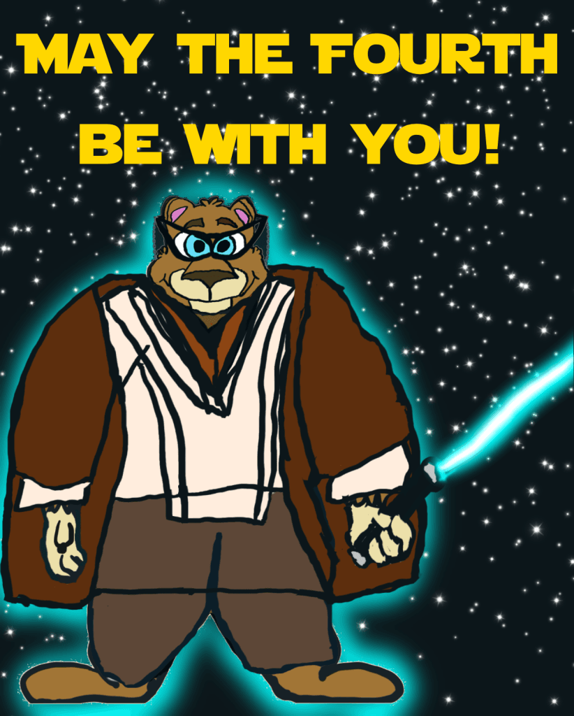 TechJedi TechBear wishing you Happy Star Wars Day! May the Fourth be with you from your favorite home tech support expert.